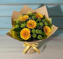Букет цветов из:  Герберы и Хризантемы #REPLACE_PRED# Чите