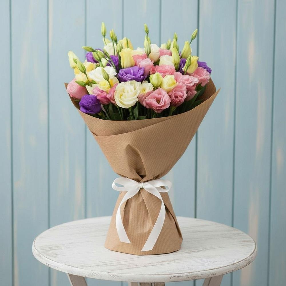 Букет цветов из: Лизиантусы в Чите